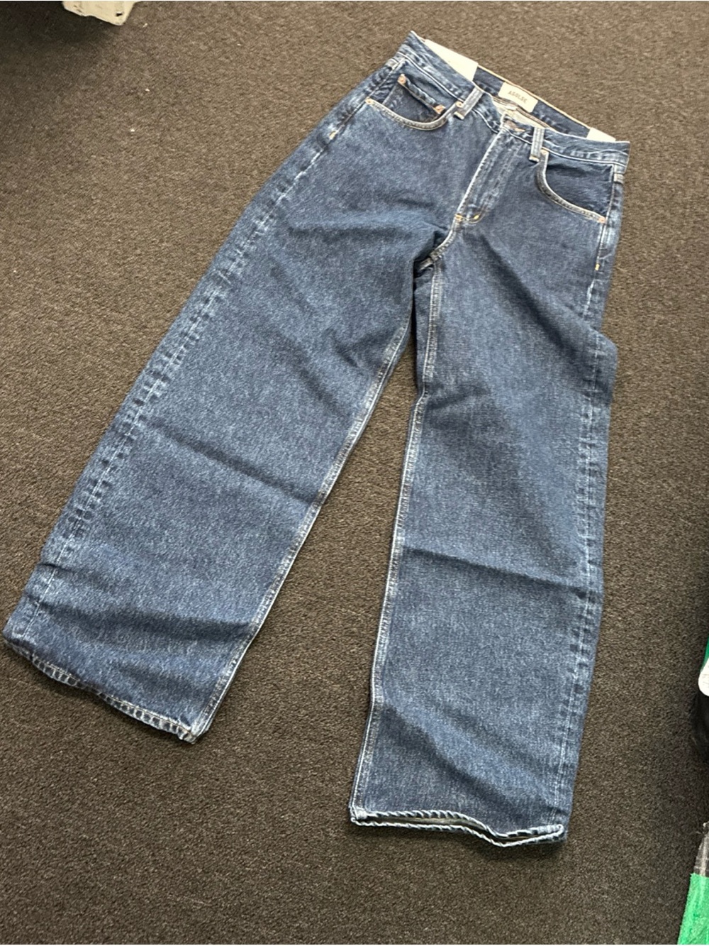 Agolde Low Curve Jeans Womens Size 25 Blue Pendulum Denim New NWT Rare